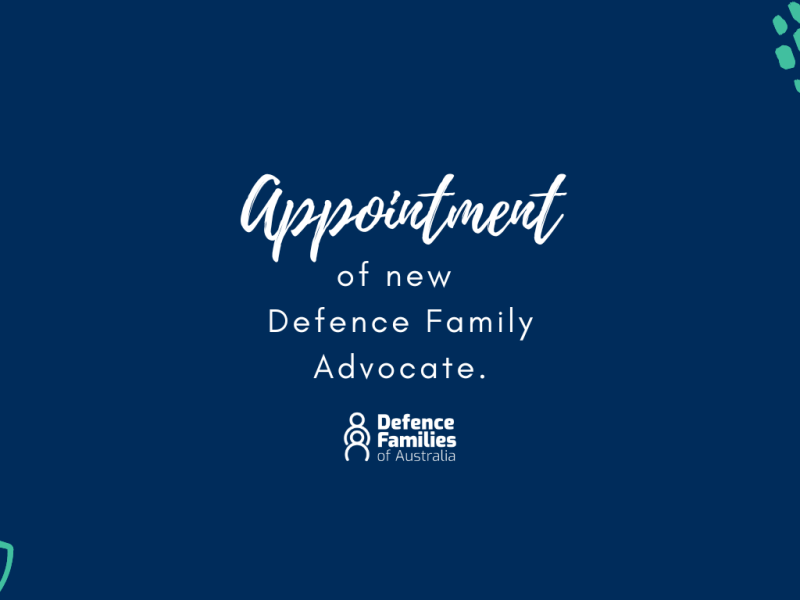 Lead advocate for current serving ADF families appointed